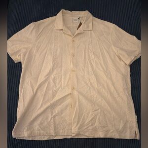 ROWM short sleeve button down shirt XL